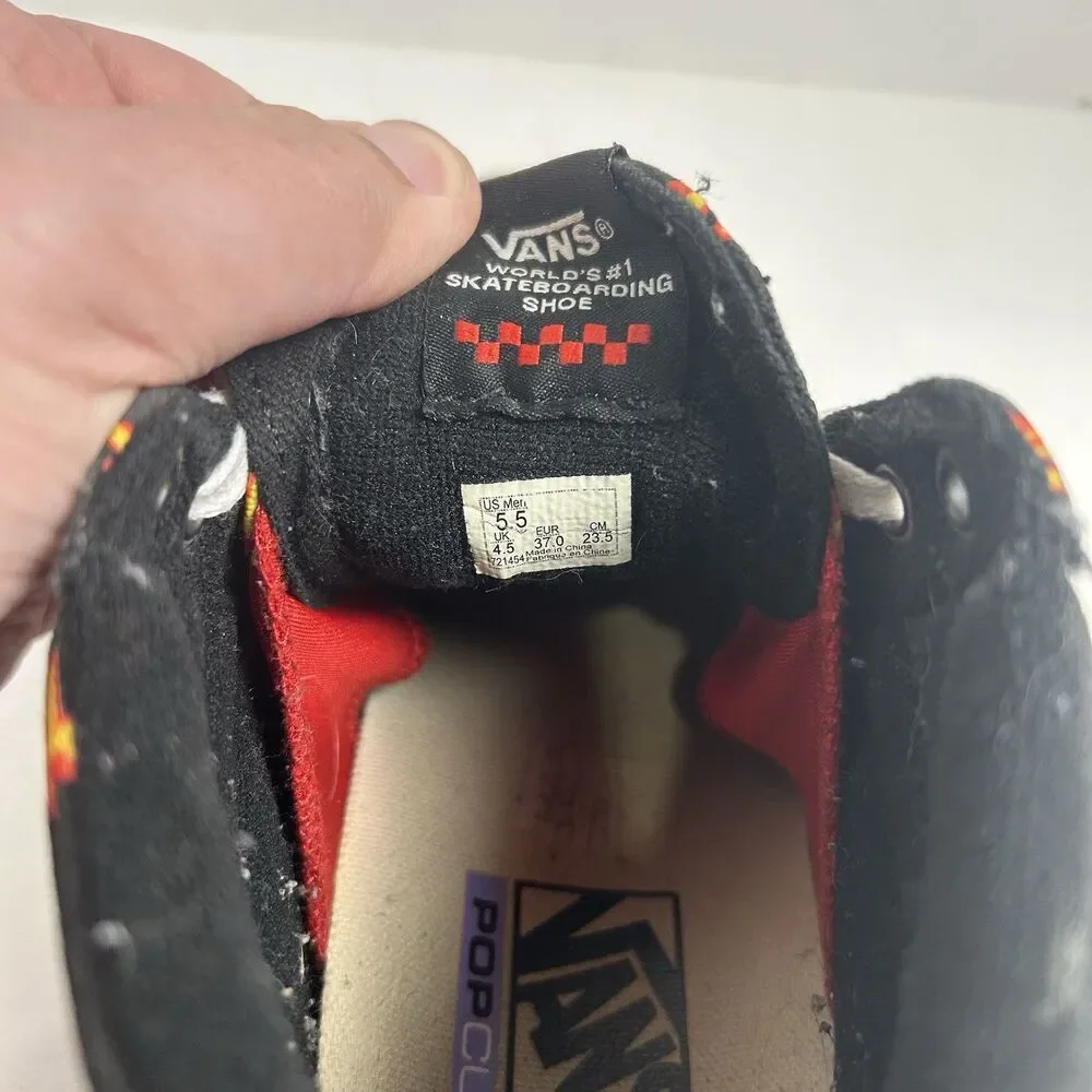 Vans X Thrasher Old Skool SK8-Hi Canvas Black Skateboarding Mens Shoes Sneaker - Picture 9 of 10